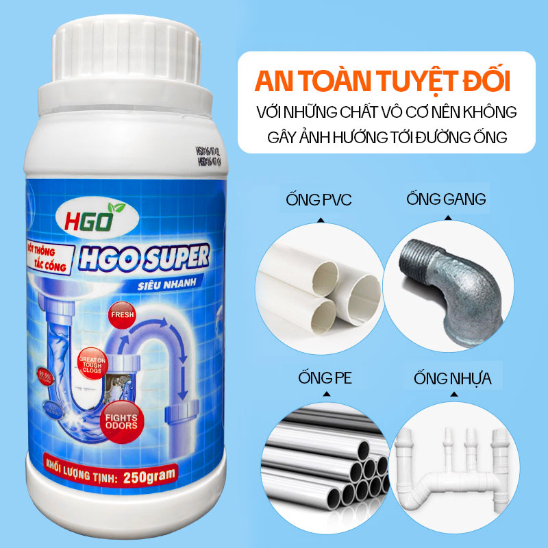 Bột Thông Cống Mua Ở Đâu? Top 7 Địa Chỉ Uy Tín Nhất 1 Bột Thông Cống Cực Mạnh HGO SUPER