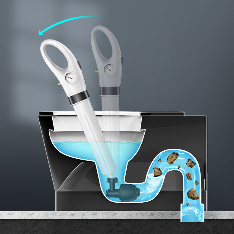 Dụng cụ thông tắc cống, bồn cầu bằng khí nén Pro55