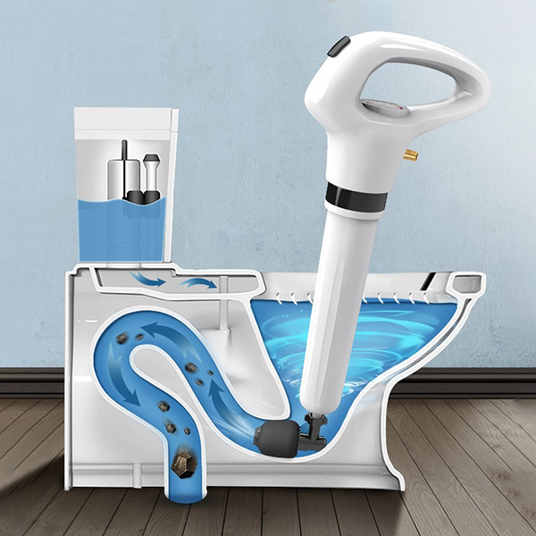 Dụng cụ thông tắc bồn cầu bằng khí nén siêu mạnh